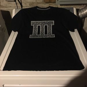 Air Jordan Black Cement 3 Elephant Print T-Shirt